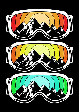 Ski Goggle Mountain
