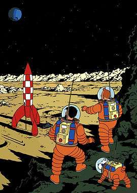 Tintin on the Moon Kuifje