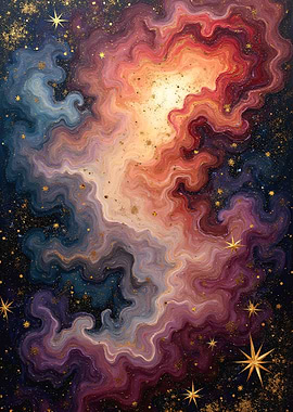 Cosmic Nebula Painting