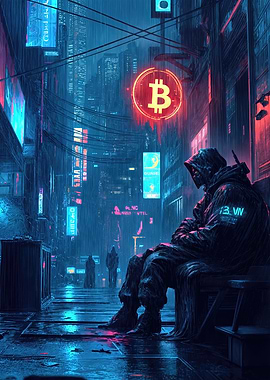 Bitcoin Cyberpunk City