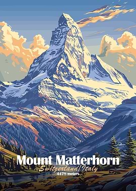 Mount Matterhorn Poster