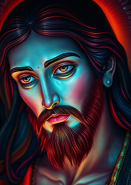 Otherwordly Jesus Christ Portrait