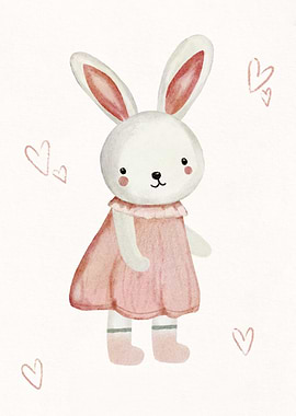 Cute Watercolor Bunny