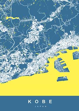 Kobe Japan City Map