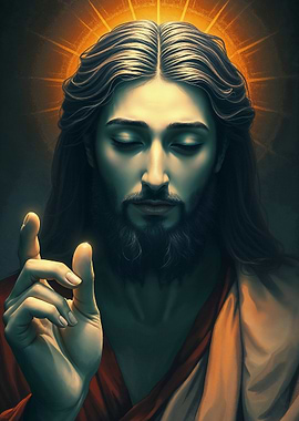 Jesus Christ Benediction Portrait
