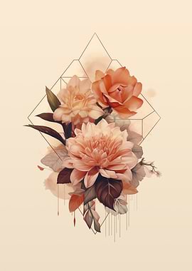 Floral Geometric Art