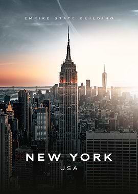 Empire State Building at Golden Hour | NYC Sunset