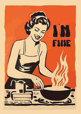 Retro Kitchen Poster