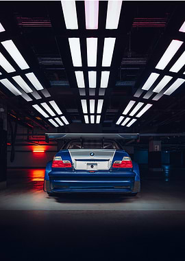 BMW M3 GTR Rear View