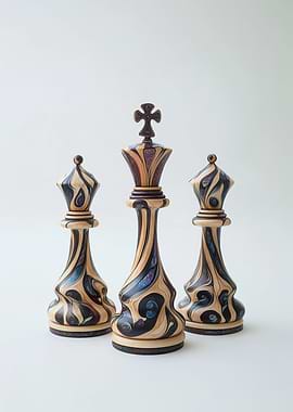 Handcrafted Wooden Chess Pieces