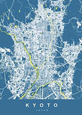 Kyoto Japan City Map