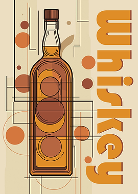 Original Whiskey Bottle Art