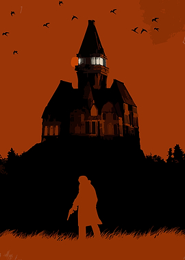 Haunted Mansion Silhouette