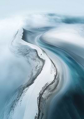 Namibia White Sand Dunes River