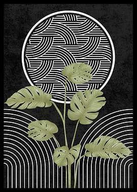 Tropical Leaves Abstract Art