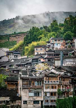 Chinese Village Landscape