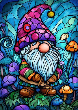 Stained Glass Gnome