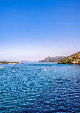 Blue Sea and Green Hills