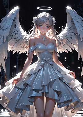 Angel in White Dress