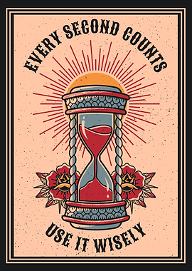 Vintage Hourglass Tattoo