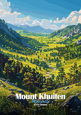 Mount Khuiten, Mongolia