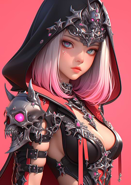 Anime Girl Warrior Girl Waifu Gaming