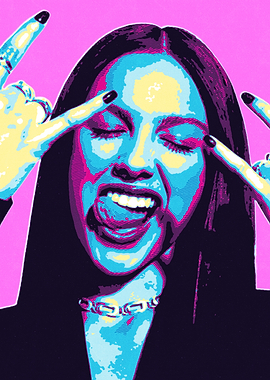Olivia Rodrigo Retro Art