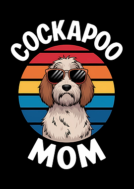 Cockapoo Mom Retro Design