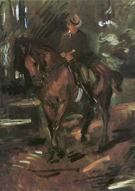 Horse and Rider Painting