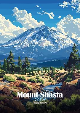 Mount Shasta Landscape
