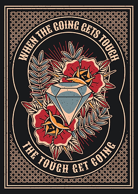 Diamond & Roses Tattoo