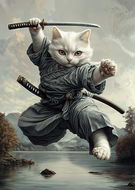 Power of Samurai Cat