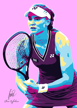 Elena Rybakina Tennis Poster