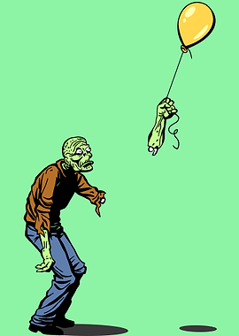 Zombie with Balloon