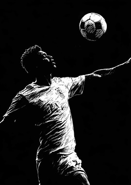 Player Pele Poster