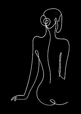 Line Art Woman Sexy