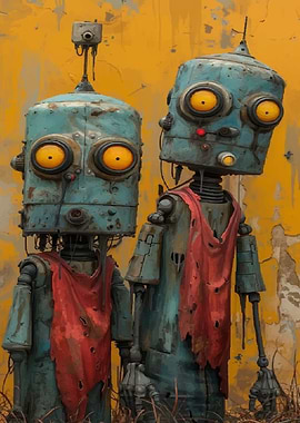 Rusty Robot Duo