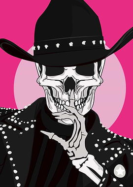 Skeleton Cowboy Shhh