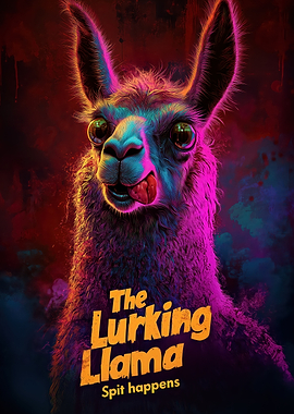 The Lurking Llama Poster