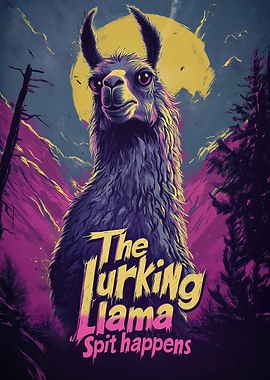 The Lurking Llama Poster