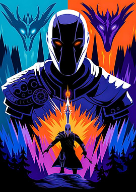 Fantasy Warrior Poster