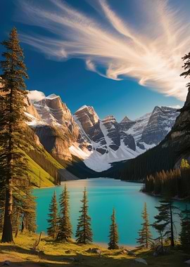 Mountain Lake Landscape