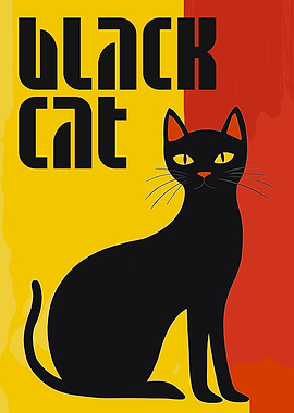 Original Black Cat Art