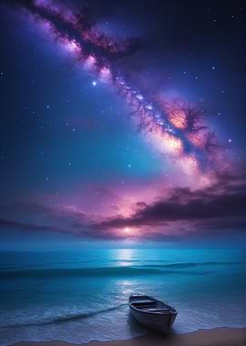 Boat Beneath the Milky Way