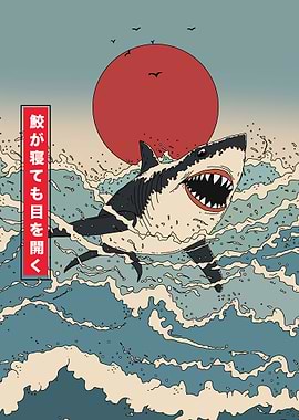 Japanese Shark Art