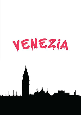 Venice Skyline Graphic