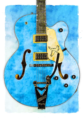 Gretsch Guitar Blue Vintage