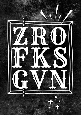 Sarcastic Zero Fucks Given Vintage