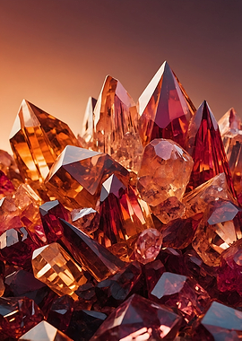 Red and Amber Crystals