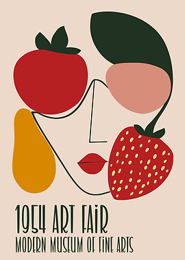 Original 1954 Art Fair Poster